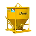 Concrete bucket with forklift pockets